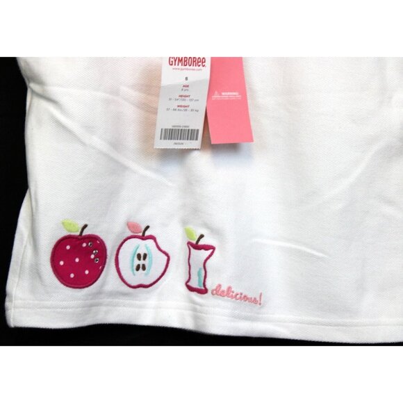 NEW 2007 Gymboree Candy Apple Tank Top sz 8 Shirt Applique Embroidery Pleated - Picture 4 of 6